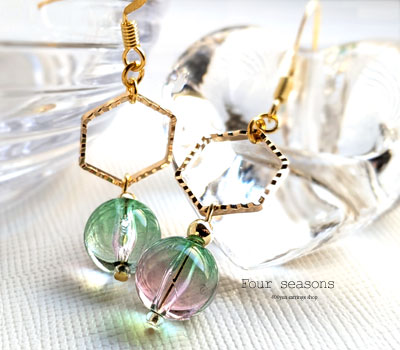 激安アクセサリ・限定400円ピアス・シャボン玉ピアス1