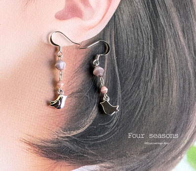 激安アクセサリ・限定400円ピアス・小さな鳥のピアス2